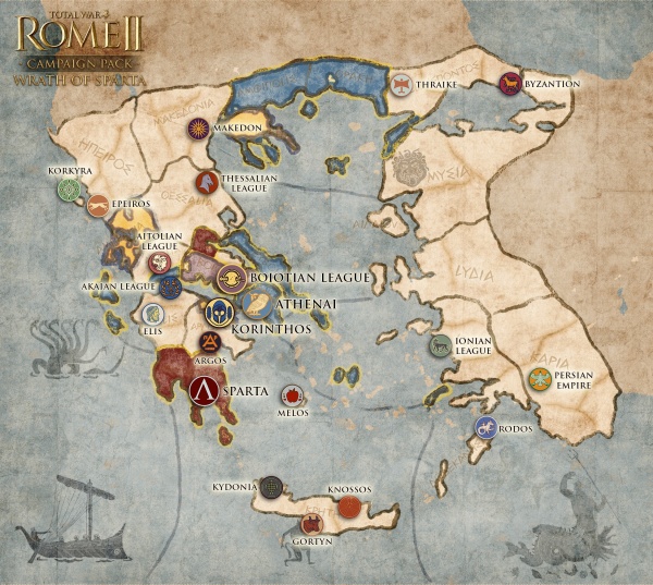 Total war: rome ii - wrath of sparta campaign packing