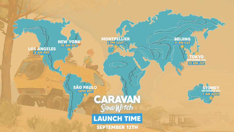 Global Launch Map of Caravan SandWitch