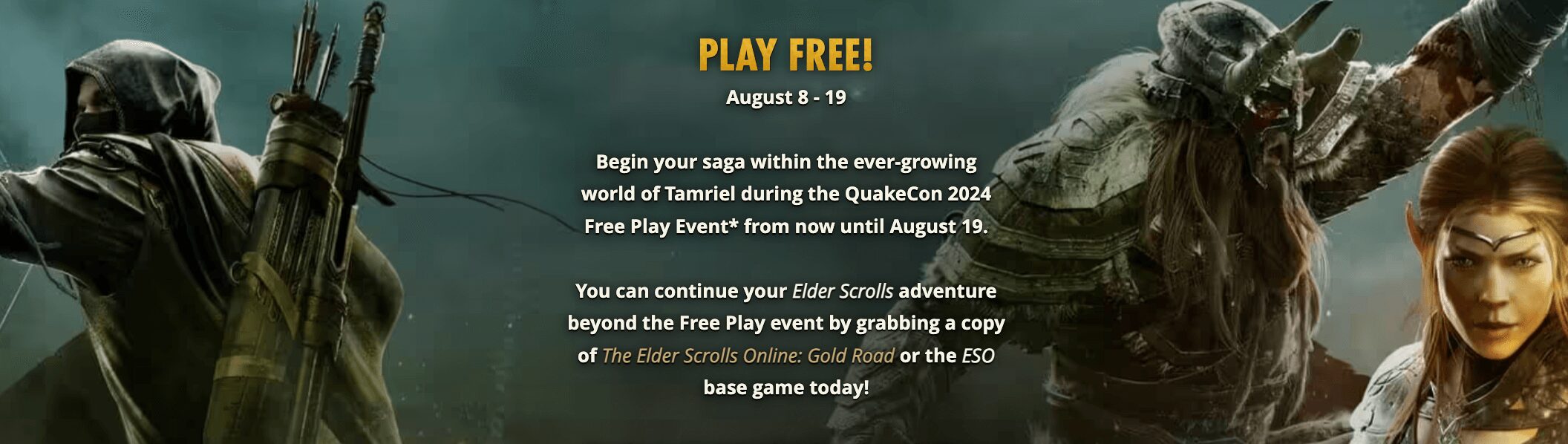 The Elder Scrolls Online Free Play