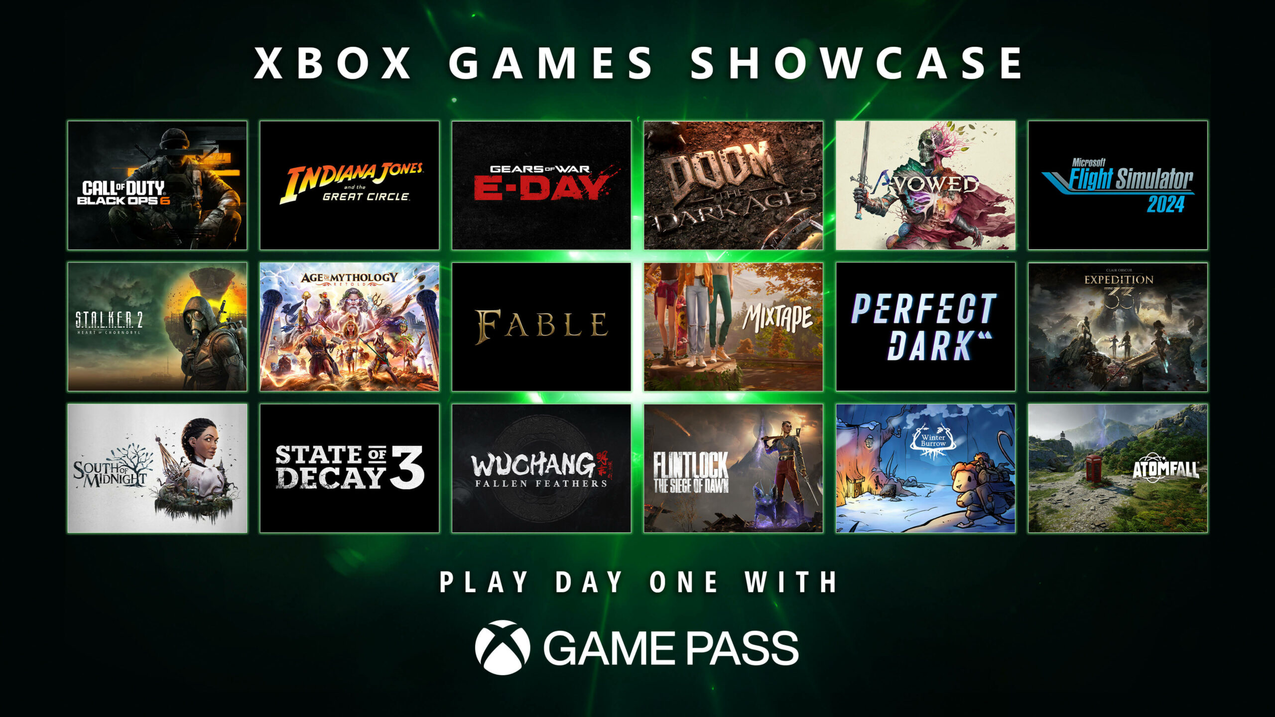 Xbox Games Showcase 2024 Game Pass