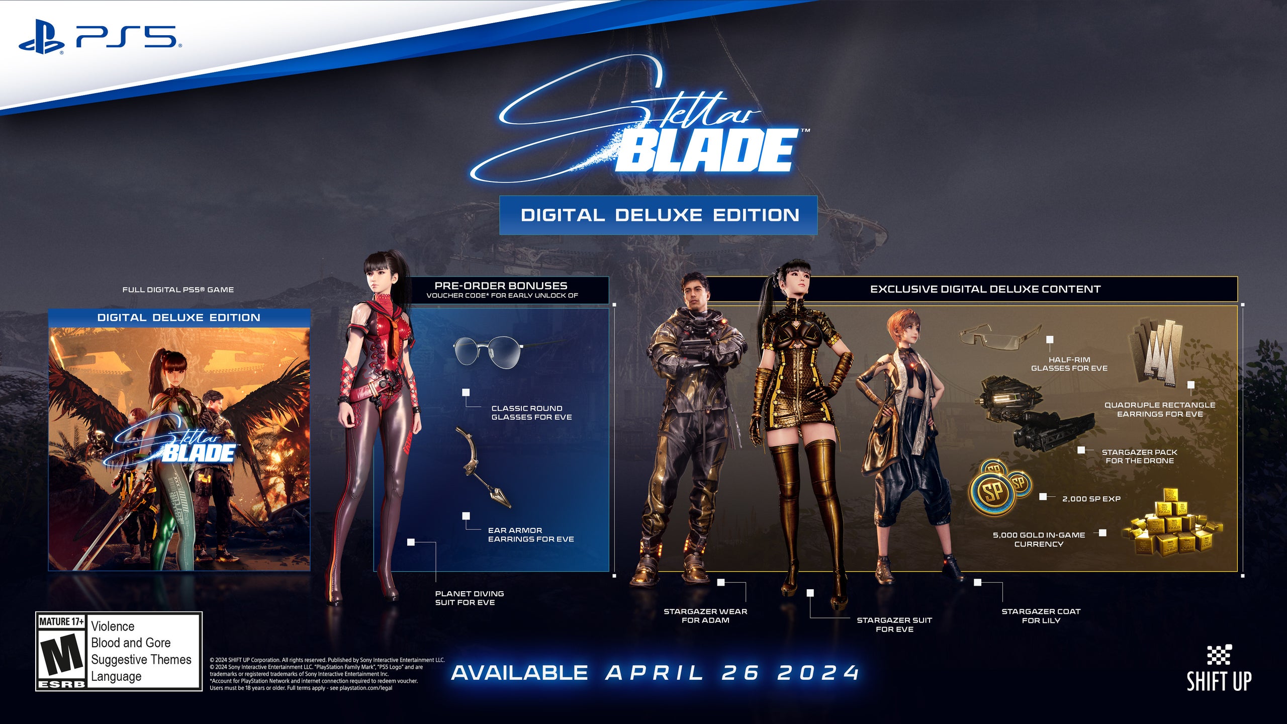 Stellar Blade preorder bonus deluxe