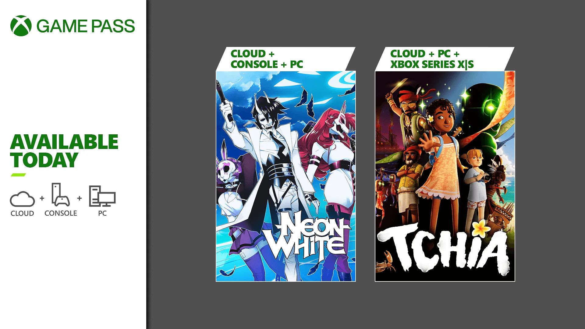 Free tchia and neon white game pass