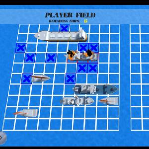 Battleship Tactica Sea Wars 3D - CPU Field