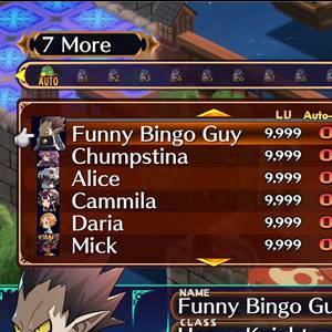 Disgaea 7 Vows of the Virtueless - Bingo Stats