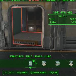 Fallout 4 Vault-Tec Workshop - Clinic Wall