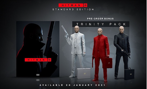Hitman 3 - Trinity Pack - Deluxe Edition - What's Inside AllKeyShop.com