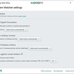 Kaspersky Anti-Virus Control Panel