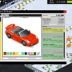 Production Line Car Factory Simulation - Car Designs