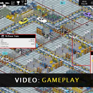 Production Line Car Factory Simulation - Gameplay Video