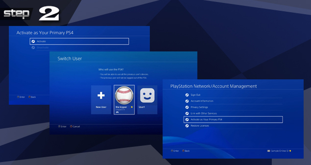 set psn account as primary