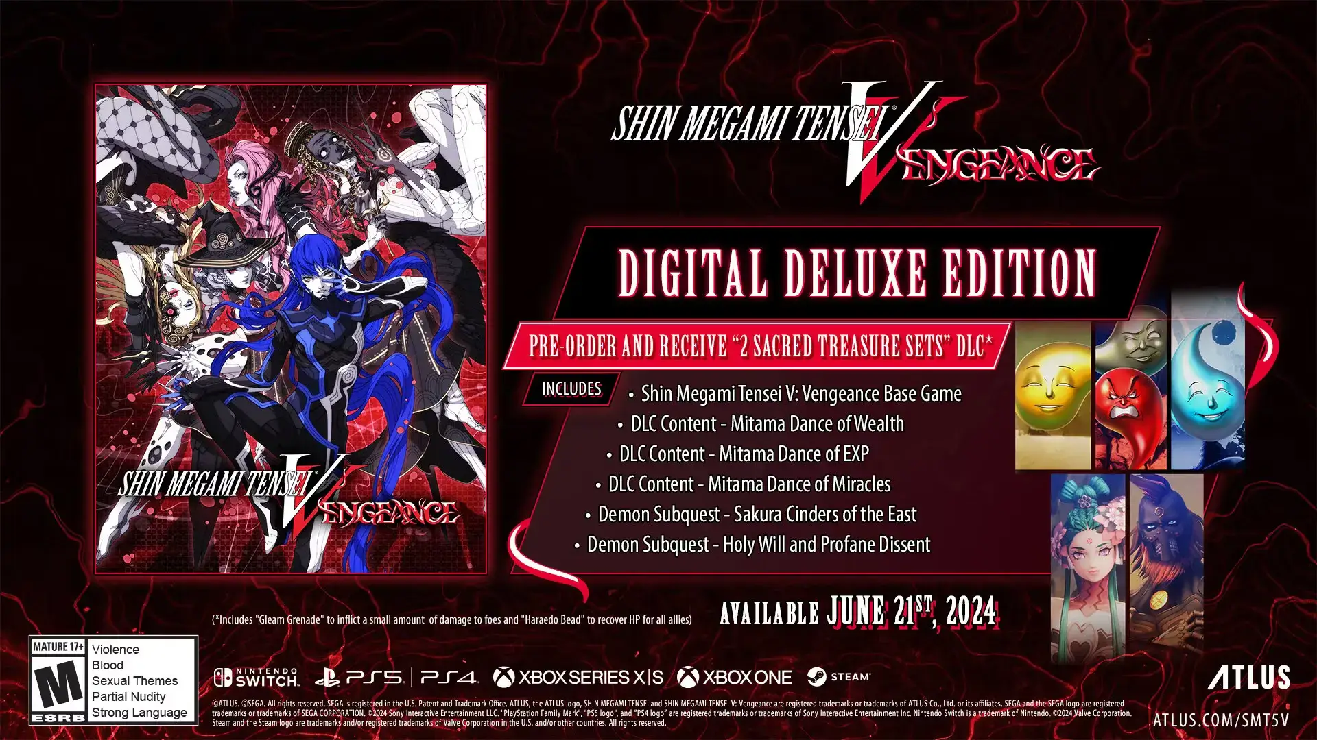 Shin Megami Tensei 5 Vengeance Edição Deluxe