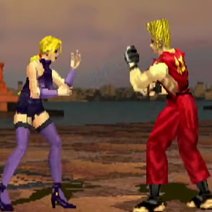 Tekken 2 1995 - Nina vs. Paul