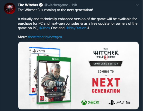 The Witcher 3 recebe atualizações next-gen no Switch