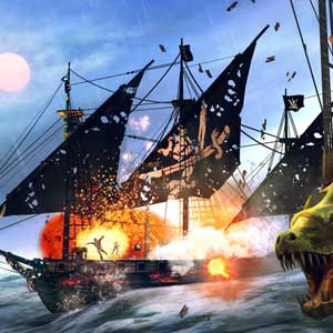 Under the Jolly Roger naval combat